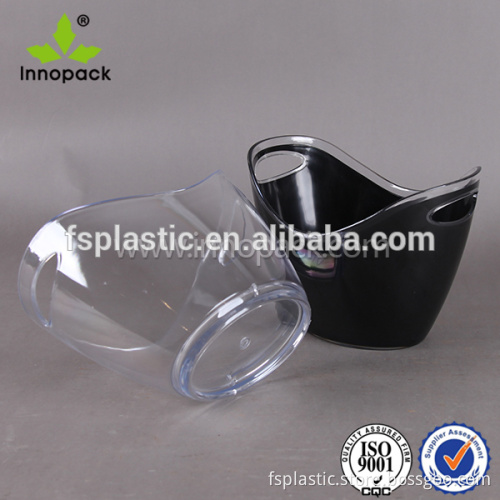 PS transparent beer ice bucket